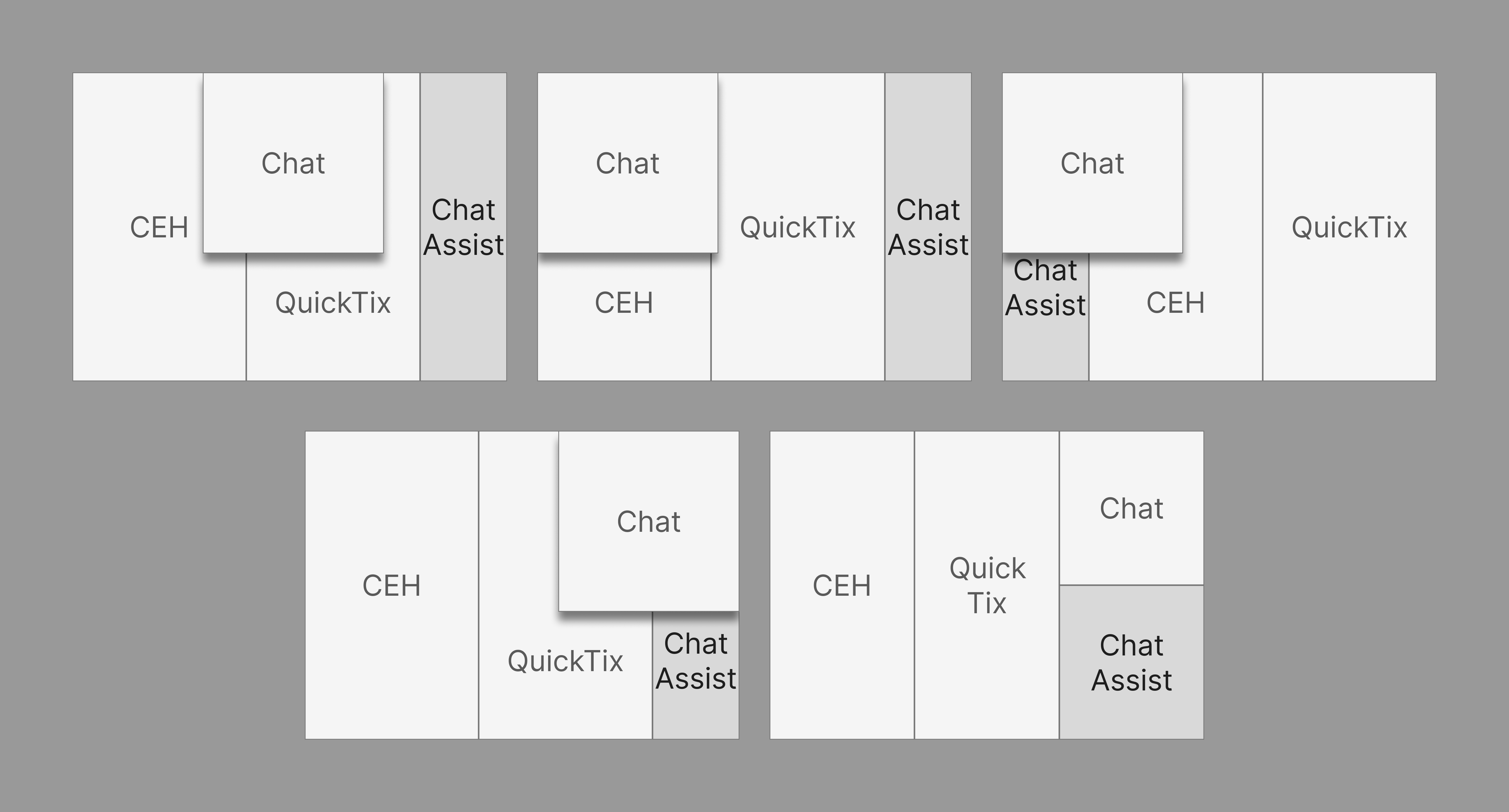 Wireframes for Chat Assist